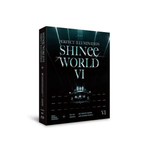 SHINEE WORLD VI 퍼펙트 일루미네이션 인 서울 케이스+디스크+포토북+포스터 온 팩+포토카드+트랙킹 씰드 월드 6(블루레이 버전)