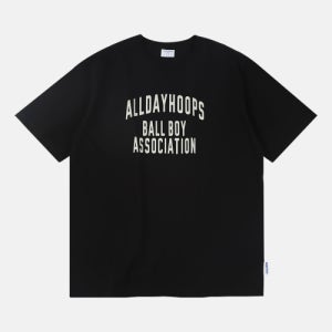 [올데이훕스] BBA 로고 반팔티 블랙 24SSBBA02