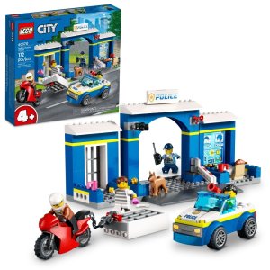레고 LEGO 레고 시티 경찰서 체이스 60370 브레이크아웃 감옥 미니피겨 앤 강아지 4세 이상 아동용 토이