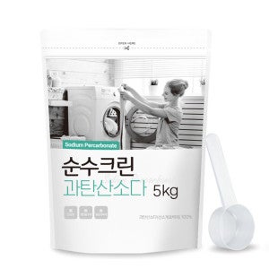 순수크린 순수 과탄산소다 대용량 5KG 파우치+스푼1개 증정 1등급원료 산소계표백제