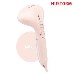 휴스톰 국산 간편 핸디형 스팀다리미 핑크 HI-5500P,거치대