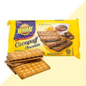 하타리 하타리 코코퍼프 초콜릿맛 170g 커피 비스킷