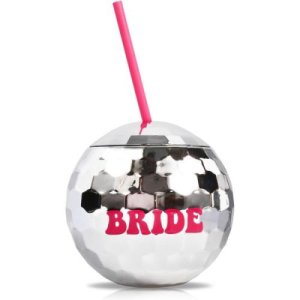MGupzao Bride Disco Ball Cocktick Cup with Straw 1종 세트 신부 라스트 회다운 바슐로렛 파티 장식