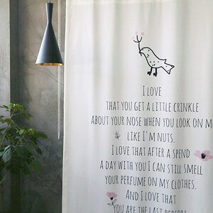 빛차단 암막커튼 드리밍유 130X230cm 디지털프린팅 긴창커튼 현관 가리개 베란다 가림막