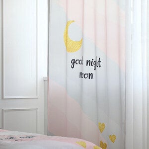 빛차단 암막커튼 굿나잇 130X230cm 디지털프린팅 긴창커튼 현관 가리개 베란다 가림막