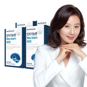 [뉴트리원]  인지기능엔 뉴런 Neu learn 600 (흰목이버섯) 4박스 4개월분 정