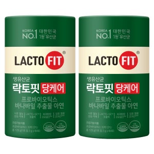 락토핏 당케어 유산균 60포, 2개