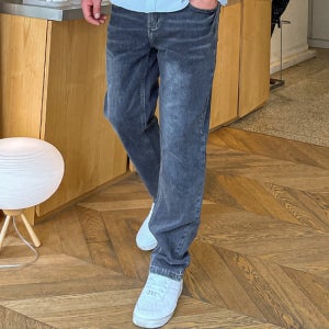 (30-46)소나프 슬림핏 뒷밴딩 데님팬츠 662[MO 빅사이즈 스티치 워싱]