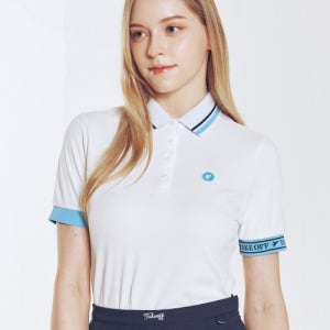 [테이크오프] 썸머 와펜 숏슬리브 PK티셔츠(블루) TASC532G