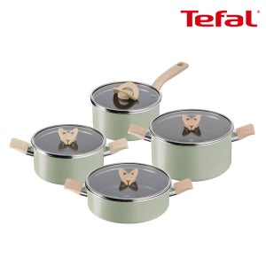 테팔 테팔 인덕션 블라썸 민트 냄비 4종세트
