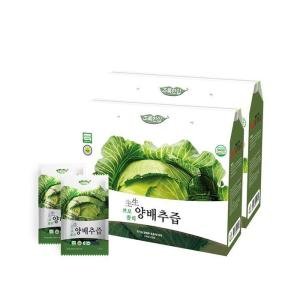 초록한입 가정의달기획 유기농 브로콜리 양배추즙 110ml 30포 (2BOX)