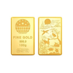 [삼성금거래소][삼성금거래소] 십장생 골드바 100g_P00000UF [갤러리아 한화갤러리아㈜ 광교점]