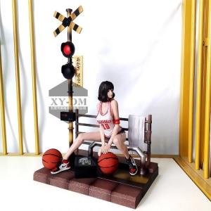 슬램덩크 37cm 애니메이션 피규어 GK 하라코 아카기 액션 앉은 동상 입상 성인 컬렉션 모델 인형 완구