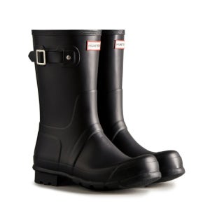 [헌터] [MEN] 오리지날 숏 레인부츠 - 블랙 MFS9000RMA-BLK