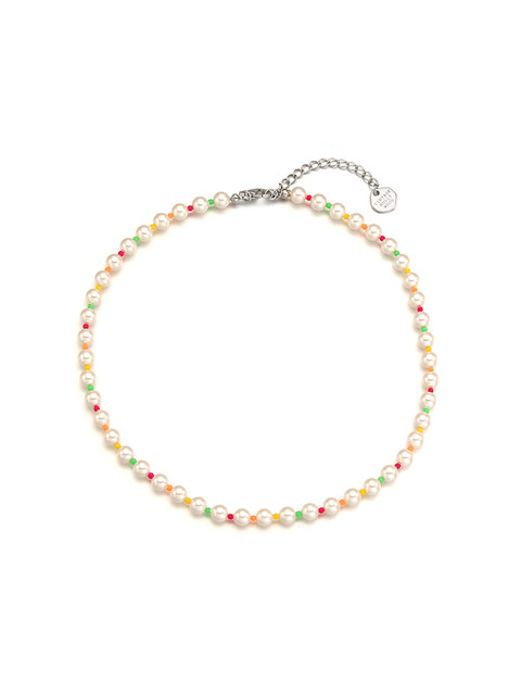 빈티지헐리우드 Pop Color Beads Pearl Necklace VH2279NE122M