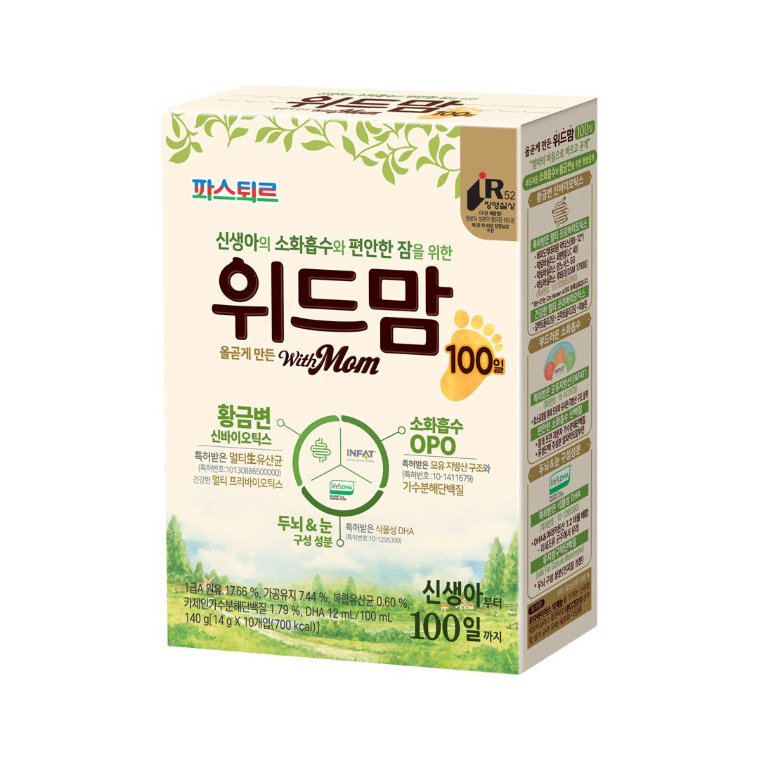 파스퇴르 위드맘 100일  750g  3개