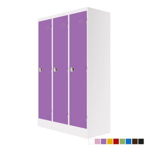 투톤칼라철재3인용락커 [3열1단]
