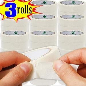 흰색 쓰기 가능한 마스킹 테이프 아트 페인팅 스케치 접착 테이프 종이 문구 가정용 도구 1 3 롤