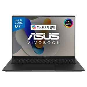 에이수스 2024 Vivobook S 16 OLED 인텔 코어 인텔 Ultra7  NeutralBlack  1TB  16GB  Free DOS  S5606MA-MX090