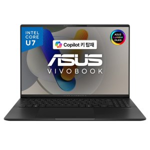 에이수스 2024 Vivobook S 16 OLED 인텔 코어 인텔 Ultra7  NeutralBlack  1TB  16GB  Free DOS  S5606MA-MX090