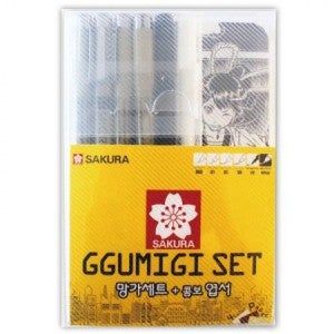 16000 사쿠라 피그마 망가세트 드로잉펜 6본 세트 + 엽서패키지 (캘리그라피/제도/일러스트)