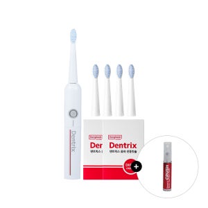 동국제약 덴트릭스 음파 진동칫솔 + 교체모 (2p x 2개) / 전동 강력 프라그 제거