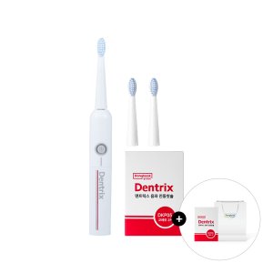 동국제약 덴트릭스 [원쁠데이] 덴트릭스 음파진동칫솔 시즌2 (DK05) + 교체모2P 2개 + 쇼핑백 / 전동 강력 프라그 제거