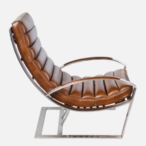 드 비저리 프랑스 드비저리 마드리드 라운지체어 안락의자 1인소파 (빈티지레더)