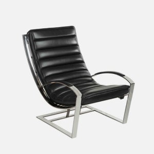 드 비저리 프랑스 드비저리 마드리드 라운지체어 안락의자 1인소파 (블랙)