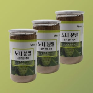 헬로팜 노니 분말(베트남)350g 밀폐 용기 제품 x 3개