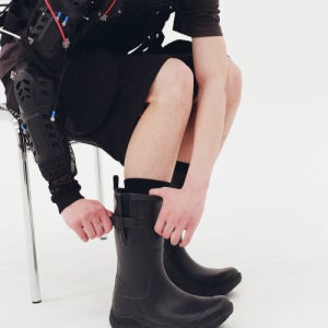 [야세] 스포티 미들 레인부츠 블랙 FM10BK