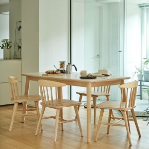 도노 내추럴 세라믹 와이드4인 식탁세트 (스칸디의자4 포함)