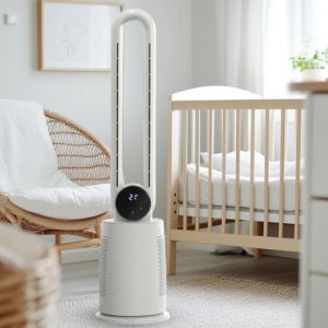 무소음 날개없는선풍기 BLDC 아기 무풍선풍기 타워팬