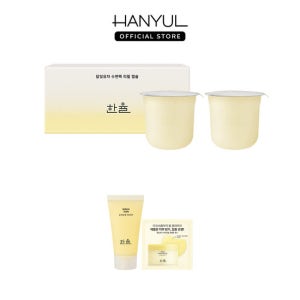 [5% 더블쿠폰] 한율 달빛유자  수면팩 리필 40ml 2개입세트