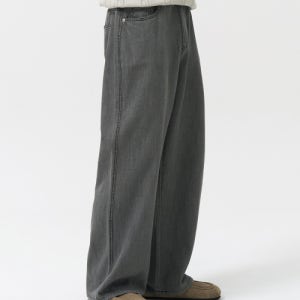 [토피] SL04 릴렉스드 섬머 데님 팬츠 (GREY) T2S-RLDPT13GY