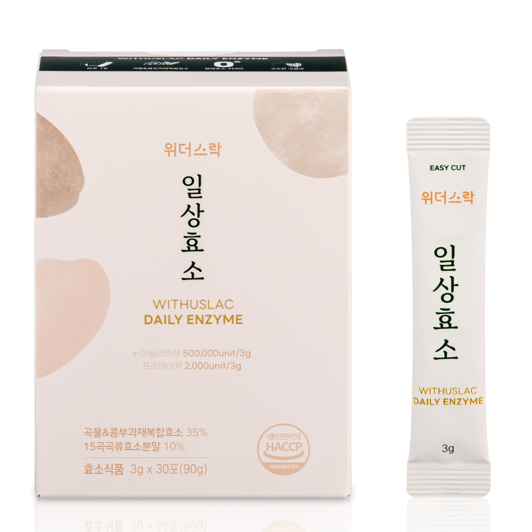 위더스락 일상효소 곡물 발효 소화 임산부 효소제 3g x 30포  90g  1개
