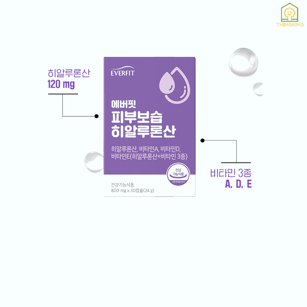 [정품] 내츄럴플러스 <b>에버핏 스킨촉촉</b> 800mg x 30캡슐 [백화점]  30정  1개