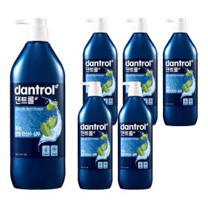 댄트롤 쿨링 멘톨 탄산수 샴푸 820ml 6개입  비듬 과다피지 케어 약산성 쿨샴푸 덴트롤 딥클린