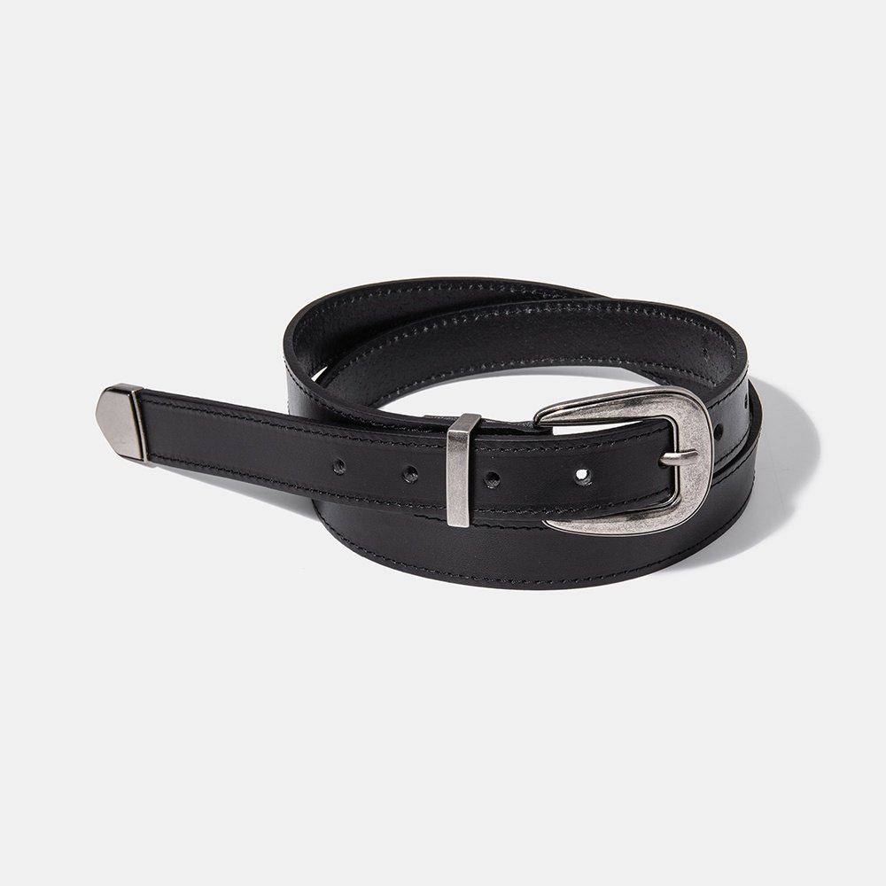 할렌 basic cowhide leather belt T001