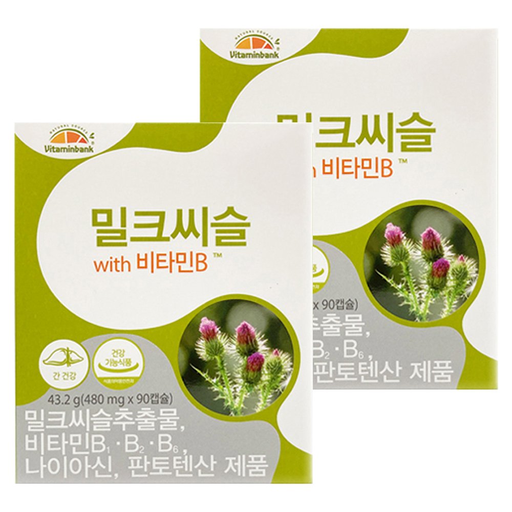 <b>비타민뱅크</b> 밀크씨슬 플러스 B  90정  2개