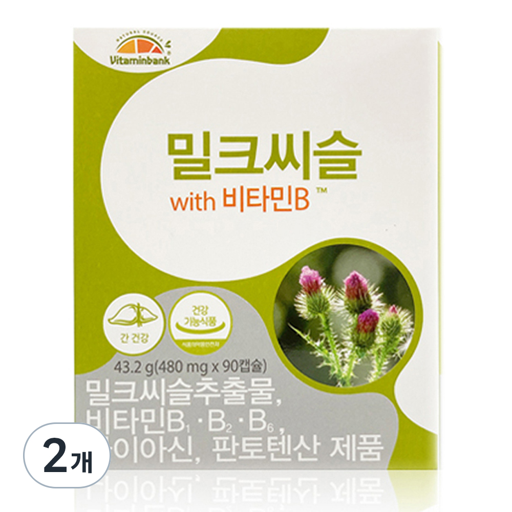 <b>비타민뱅크</b> 밀크씨슬 플러스 B  90정  2개