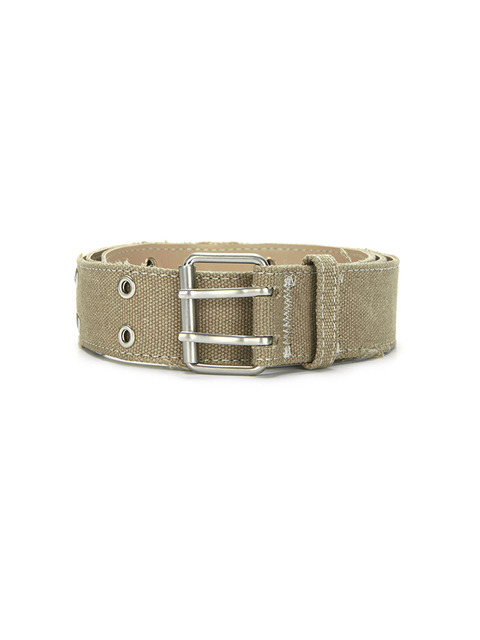 [마뗑킴] VINTAGE CRACK LEATHER BELT IN IVORY