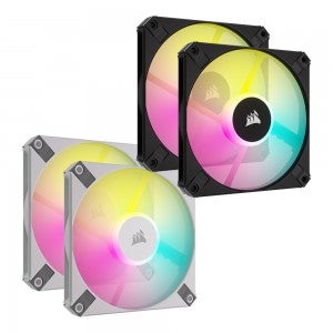 CORSAIR iCUE AF120 RGB SLIM BLACK (2PACK)