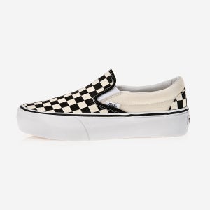 [반스] 클래식 슬립온 플랫폼 블랙 앤 화이트