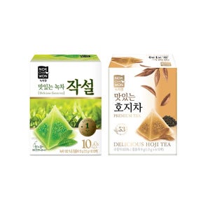 [녹차원] 맛있는 호지차 6티백+녹차작설 10티백