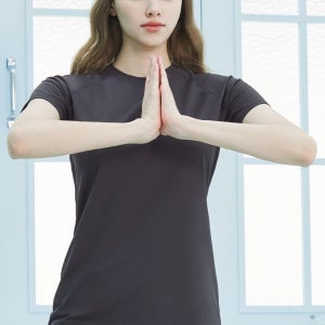 아스킨 긴팔티셔츠 에어프레쉬 브이넥맨투맨 티셔츠 액티브웨어 차콜