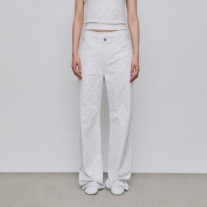 [그로브] GRVB_Floral Twill Dune Pants (WHITE)