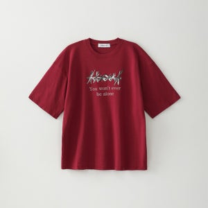 블루썬플라워 Bluesf Flower Swerve Logo T-Shirt - Magenta