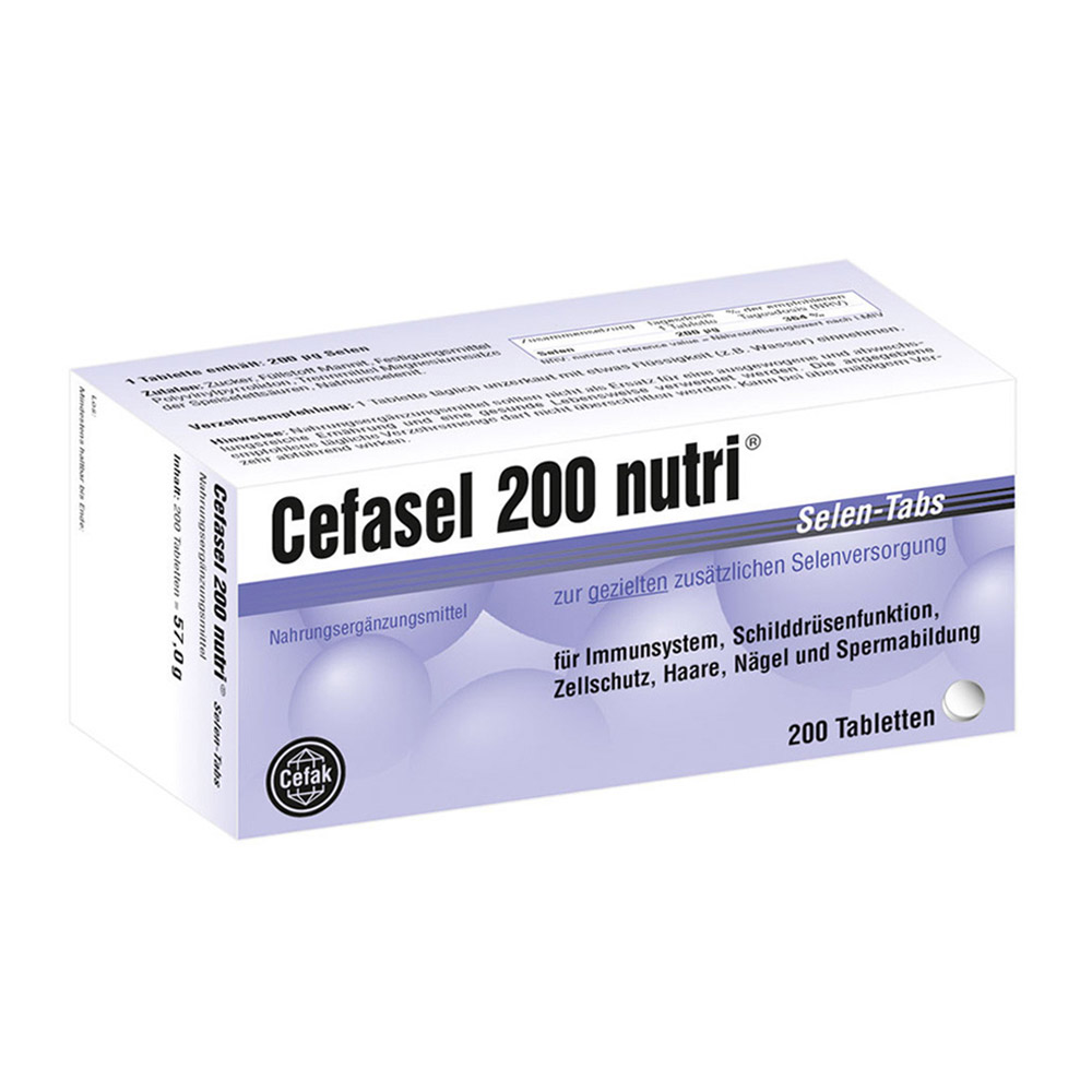 <b>세파셀</b> Cefasel 200 nutri Selen 200정  1개