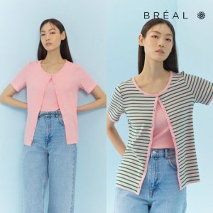 브리엘 스트라이프 니트 앙상블 4pcs